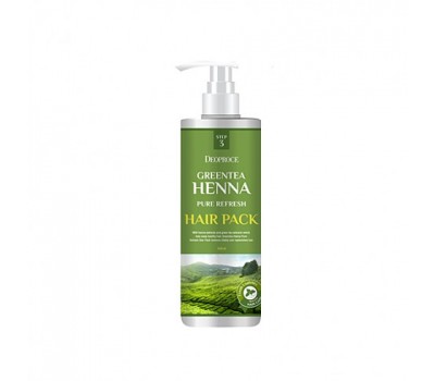 Deoproce Green Tea Henna Pure Refresh Hair Pack 1000ml