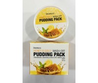 Deoproce Honey & Gold Wash Off Pudding Pack 110g - Пудинг маска для лица