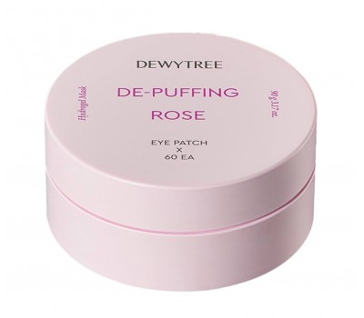 DEWYTREE Prime De-puffing Rose Eye Patch 60ea - Гидрогелевые патчи с экстрактом розы 60шт