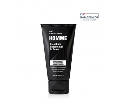 Dr. Banggiwon Homme CleanFace Shaving Gel to Foam 120ml - Herren-Schaum zum waschen und rasieren 120ml Dr. Banggiwon Homme CleanFace Shaving Gel to Foam 120ml