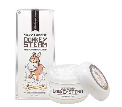 Elizavecca Silky Creamy Donkey Steam Moisture Milky Cream 100ml. — Паровой крем для лица
