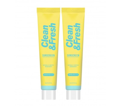 EUNYUL Clean&Fresh Sunscreen SPF 50+ PA++++ 2ea x 50g - Повседневный солнцезащитный крем 2шт х 50г