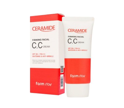 FARM STAY Ceramide FIirming  Facial CC Cream 50ml – Укрепляющий СС крем с керамидами 50мл
