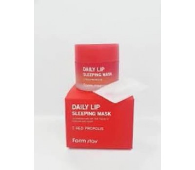 Farm Stay Daily lip sleeping mask red propolis 20g - Ночная маска для губ 20г
