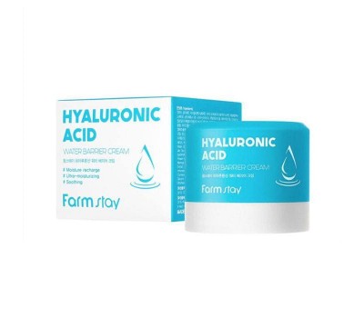 FARMSTAY Hyaluronic Acid Water Barrier Cream 80ml - Увлажняющий защитный крем с гиалуроновой кислотой 80мл