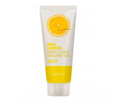 FarmStay Real Lemon Deep Clear Peeling Gel 100ml - Пилинг-гель с экстрактом лимона 100мл