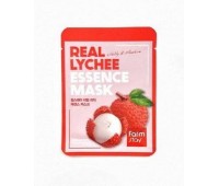 Trang trại Ở Bất Vải bản Chất mặt Nạ 10ea x 30 ml-Vải mặt Nạ với Vải Trích 10 x 30 ...  Farm Stay Real Lychee Essence Mask 10ea x 30ml