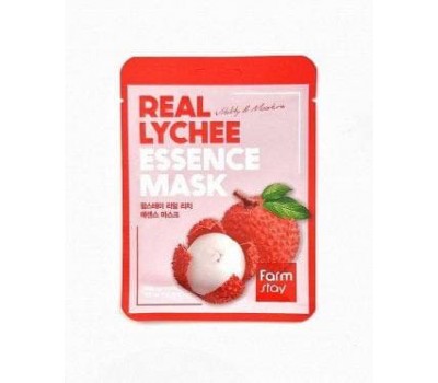 Farm Stay Real Lychee Essence Mask 10ea x 30ml - Stoffmaske mit Litschi-Extrakt 10pcs x 30ml Farm Stay Real Lychee Essence Mask 10ea x 30ml
