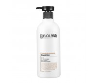 FLOLAND Premium Silk Keratin Shampoo 530ml - Шампунь восстанавливающий с кератином и маслами 530мл
