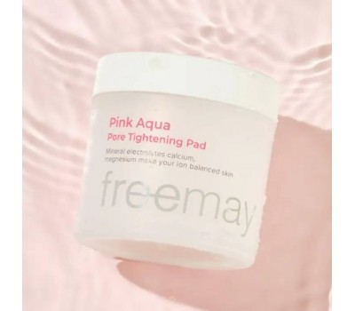 FREEMAY Pink Aqua Pore Tightening Pad 70еа - Тонер-пэды 70шт