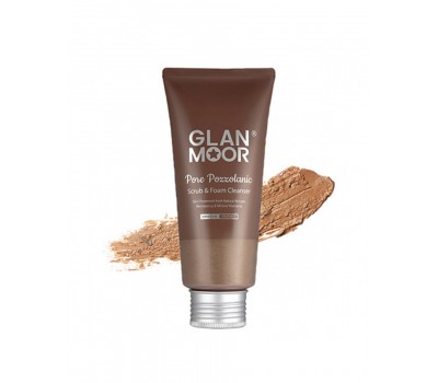 GLAN MOOR Pore Pozzolanic Scrub & Foam Cleanser 100ml- Пенка для умывания с пуццоланом