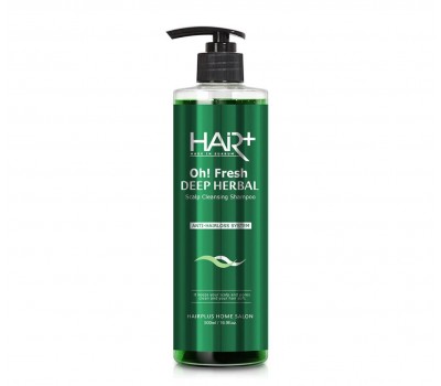 Hair Plus Oh Fresh Deep Herbal Shampoo 500ml - Освежающий шампунь с экстрактами трав 500мл