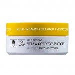 HANIxHANI Multi Intensive Vita and Gold Eye Patch 60ea - Гидрогелевые патчи с витаминами и золотом для кожи вокруг глаз 60шт
