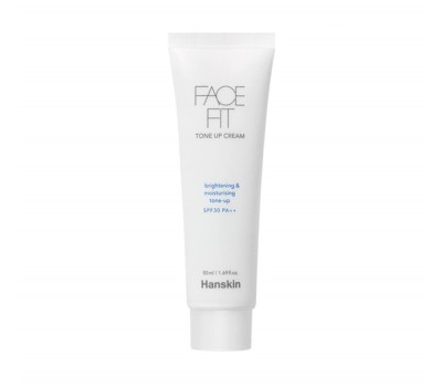 Hanskin Face Fit Tone Up Cream SPF30 PA++ 50ml - Солнцезащитный осветляющий крем для выравнивания тона кожи 50мл