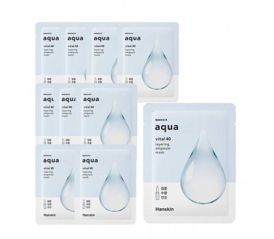 Hanskin Vital 40 Layering Ampoule Mask Aqua 10ea x 21g