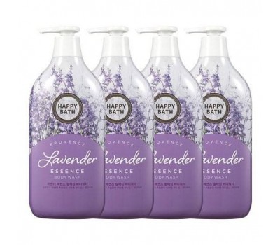 Happy Bath Provence Lavender Essence Body Wash 4ea x 900g - Гель-эссенция для душа с экстрактом лаванды 4шт х 900г