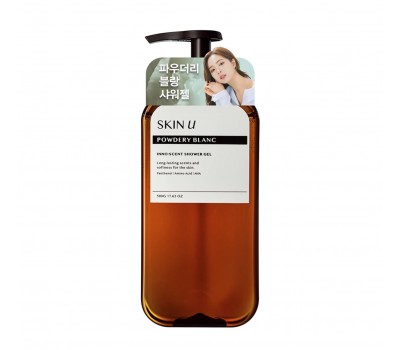Happy Bath Skin U Inno Scent Shower Gel Powdery Blanc 500ml - Гель для душа 600мл