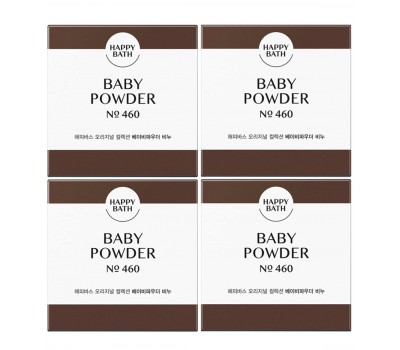 Happy Bath Soap Baby Powder 4ea x 90g