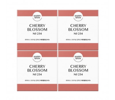 Happy Bath Soap Cherry Blossom 4ea x 90g - Твердое мыло 4шт х 90г