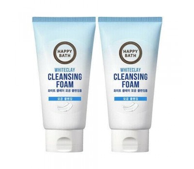Happy Bath White Clay Pore Cleansing Foam 1+1 150ml
