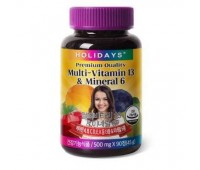 Holidays Multivitamin 13 and Mineral 6 90ea x 500mg
