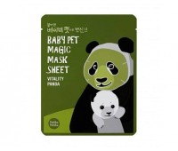 Holika Holika Baby Pet Magic Mask Sheet Vitality Panda 10ea x 25ml - Тканевая маска-мордочка для лица против темных кругов под глазами в виде панды 10шт х 25мл