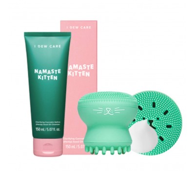 I DEW CARE Namaste Kitten 150ml + Cleansing Brush Set