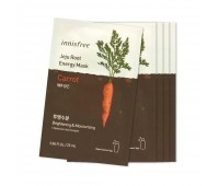 INNISFREE JEJU ROOT MASK Carrot 5ea x 25ml - Энергетическая маска с морковью 5шт х 25мл