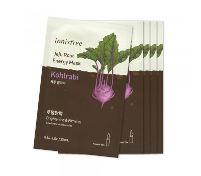 INNISFREE JEJU ROOT MASK Kohlrabi 5ea x 25ml