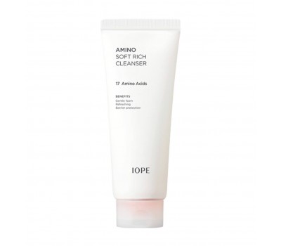 IOPE Amino Soft Rich Cleanser 240g - Мягкая пенка для умывания с аминокислотами 240г