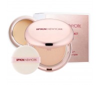 IPKN Satin Finish Powder Pact No.21 refill 15g + 15g refill 