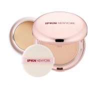 IPKN Satin Finish Powder Pact No.23 refill 15g + 15g refill 