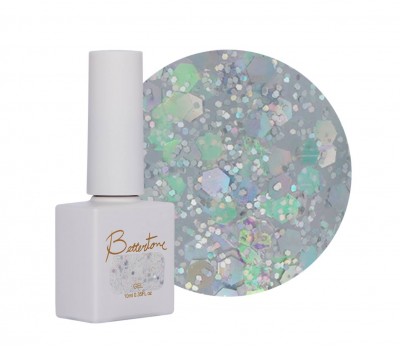 Ivit Better Tone Juicy Glitter Gel Nail Polish BJ-03 10ml - Цветной гель-лак с глиттером 10мл