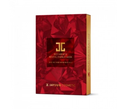 Jayjun Red Miracle Revital Energy Mask 18g (10 ea in 1) - Восстанавливающая Энергетическая Маска