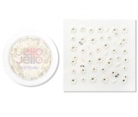 Jello Jello Petal Terazzo Glitter GL013 + Nail Sticker - Поталь для ногтей + наклейки