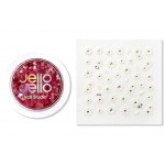 Jello Jello Petal Terazzo Glitter GL015 + Nail Sticker - Поталь для ногтей + наклейки