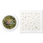 Jello Jello Petal Terazzo Glitter GL017 + Nail Sticker - Поталь для ногтей + наклейки