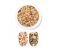 Jello Jello Pringle Rainbow Nail Glitter GL004 1ea - Блестки для дизайна ногтей 1шт