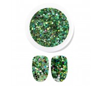Jello Jello Pringle Rainbow Nail Glitter GL006 1ea - Блестки для дизайна ногтей 1шт