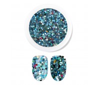 Jello Jello Pringle Rainbow Nail Glitter GL007 1ea - Блестки для дизайна ногтей 1шт