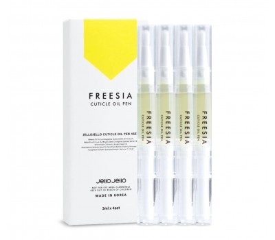 Jello Jello Fresia Cuticle Oil Pen 4ea x 3ml - Масло для кутикулы в ручке 4шт х 3мл