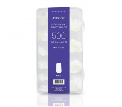 Jello Jello Professional Quality Nail Tip Natural Full 500ea - Типсы для маникюра 500шт