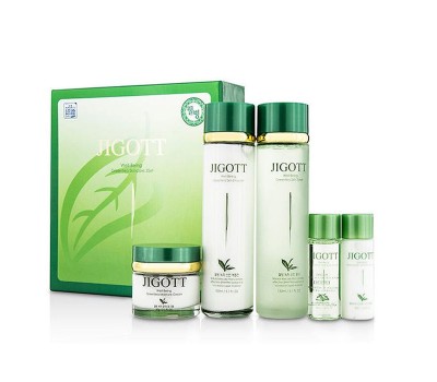 Jigott Well-Being Greentea Skincare 3Set - Набор с экстрактом зелёного чая