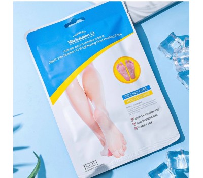 Jigott Vita Solution 12 Brightening Foot Peeling Pack 30ml - Пилинг-носочки 30мл
