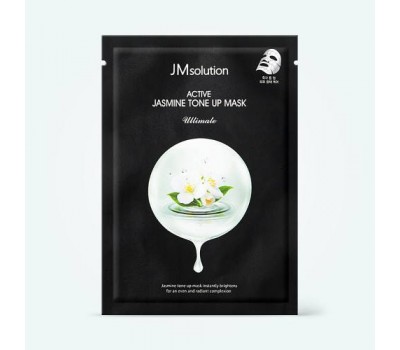 JMsolution ACTIVE JASMIN TONE-UP MASK 5ea x 30ml - Комплект выравнивающих тон тканевых масок с экстактом жасмина 5шт х 30мл