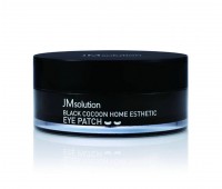 JMsolution Black Cocoon Home Esthetic Eye Patch 60ea - Гидрогелевые патчи с протеинами шёлка и углём 60шт