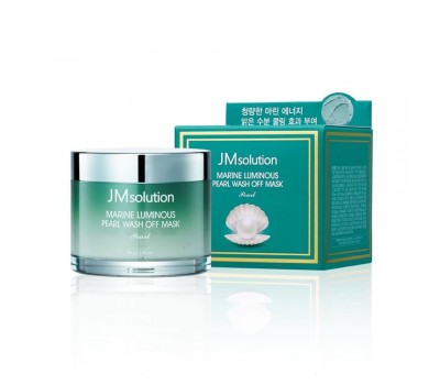 JM Solution MARINE LUMINOUS PEARL WASH OFF MASK 80ml - Очищающая маска для лица с зелёной глиной и морскими минералами 80мл