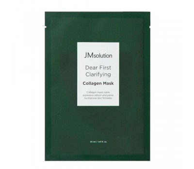 JMsolution Dear First Clarifying Collagen Mask 10ea x 30ml - Очищающая тканевая маска с коллагеном 10шт х 30мл