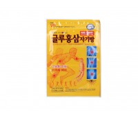 KOREAN GLU RED GINSENG MAGNET PAD 20 sheets - пластыри против болей