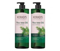 Kerasys Tea Tree Oil Shampoo 2ea x 1000ml - Шампунь с маслом чайного дерева 2шт х 1000мл